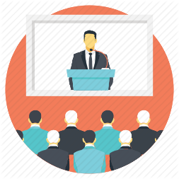Meeting room, convention hall, conference room, convention center,  auditorium icon - Download